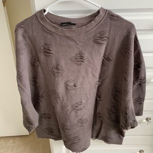 Zara 3/4 sleeve sweatshirt